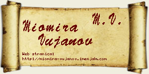 Miomira Vujanov vizit kartica